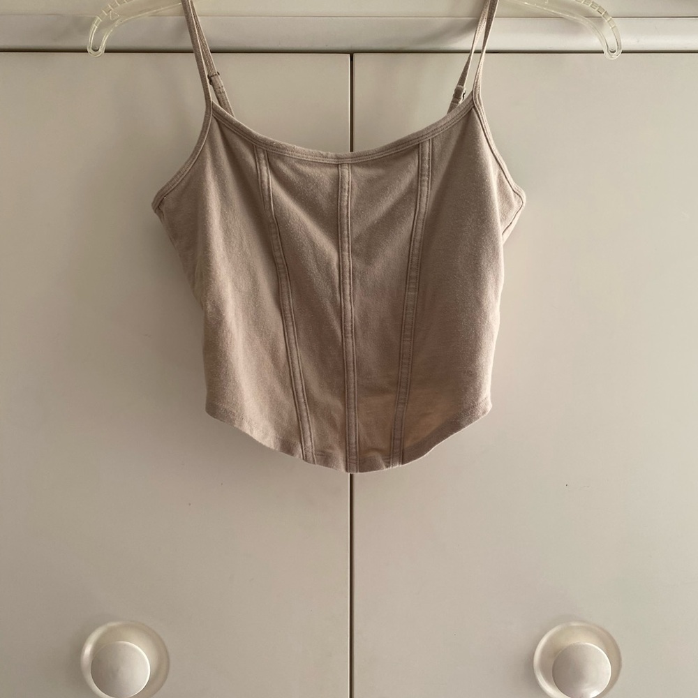 Hollister Beige Babydoll Top Y2K Whismigoth